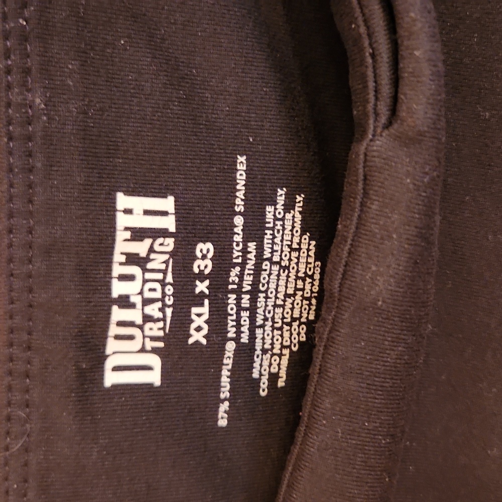 Duluth Noga Relaxed XXL x 33 black - Picture 2 of 2